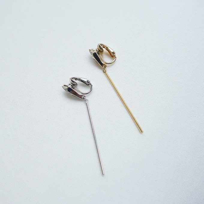 施華洛世奇多切割水晶夾式耳環